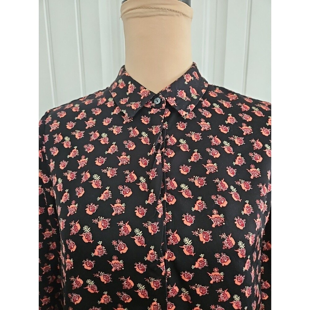 Scotch & Soda Maison Scotch Pamour Toujours Button Up Blouse Long Sleeves Size M